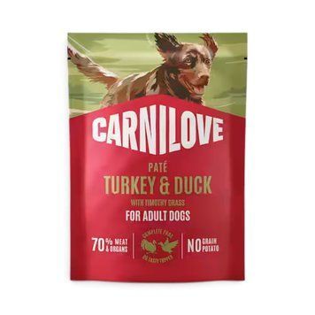 Пауч Carnilove Dog Pouch Pat&eacute; Turkey & Duck with Timothy Grass - 300 гр 00000010354 снимка