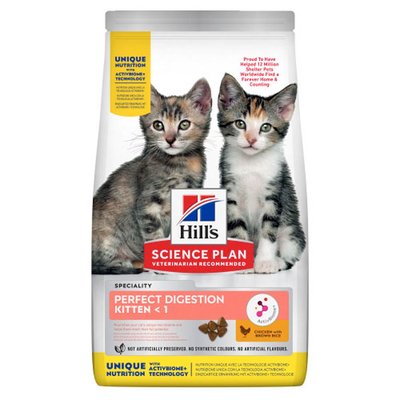Суха храна Hill's Science Plan Kitten Perfect Digestion, 1,5 кг 00000003709 снимка