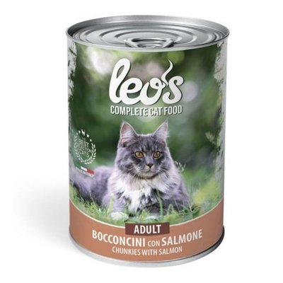 Мокра храна Leos Cat Adult Salmon - 415 гр 00000004157 снимка