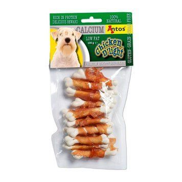 Лакомство Antos Dog Chicken D'light Calcium - 6 cm, 100 гр 00000008151 снимка