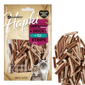 Лакомство Flamingo Hapki Duck and Cod strips - 85 гр 00000005954 снимка