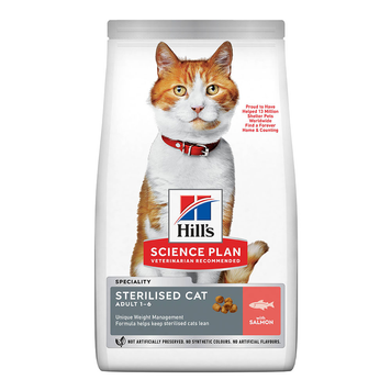 Сухой корм Hill's Science Plan Sterilised Cat Salmon, 1,5 кг 00000008812 фото