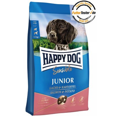 Храна Happy Dog Sensible Junior Salmon & Potato, 10 кг 00000000333 снимка