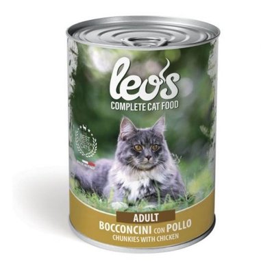 Мокра храна Leos Cat Adult with Chicken - 415 гр 00000004158 снимка