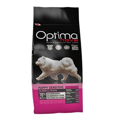 Храна Visan Optima Nova Puppy Sensitive Salmon & Potato, 12 кг 00000000806 снимка