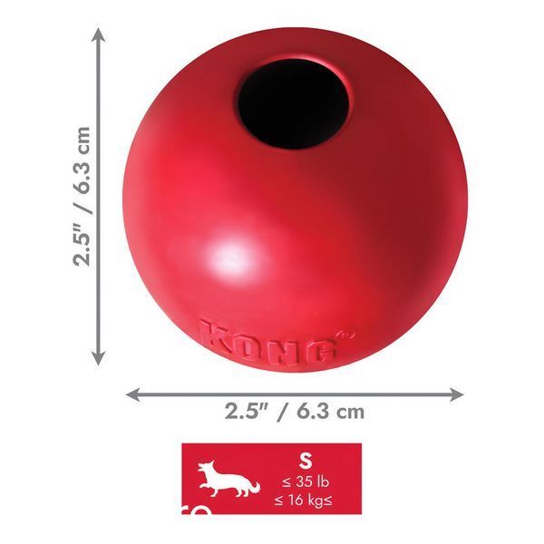 Играчка Kong Ball with Hole, S 00000009790 снимка