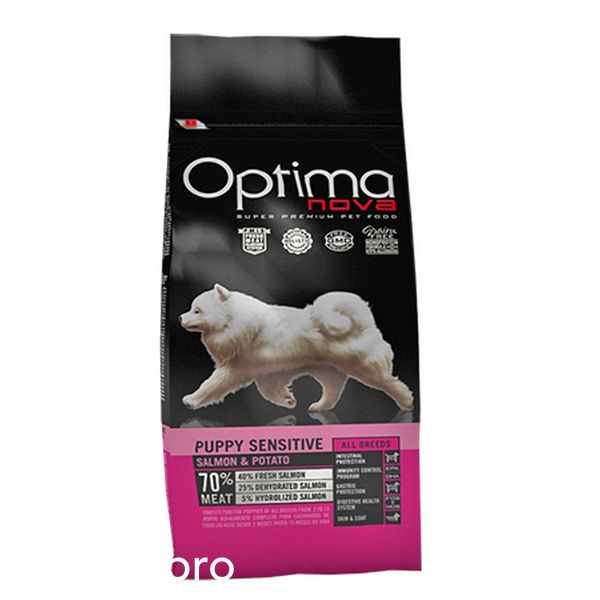 Храна Visan Optima Nova Puppy Sensitive Salmon & Potato, 12 кг 00000000806 снимка