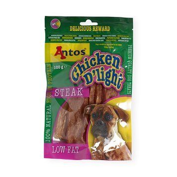 Лакомство Antos Dog Chicken D'light Steak - 100 гр 00000008169 снимка