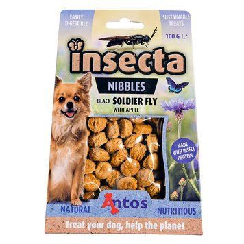 Лакомство Antos Dog Insecta Nibbles Black Soldier Fly&Apple - 100 гр 00000008192 снимка