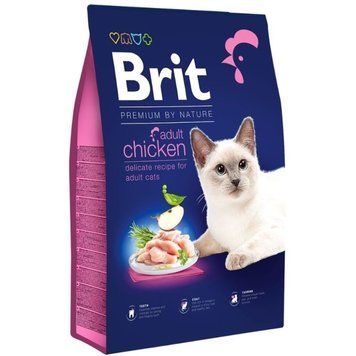 Сухой корм Brit Premium by Nature Cat Adult Chicken, 1,5 кг 00000005191 фото