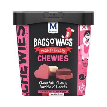 Лакомство Montego Bags O&rsquo; Wags Chewies Jumble o&rsquo;Hearts, 500 гр 00000010223 снимка
