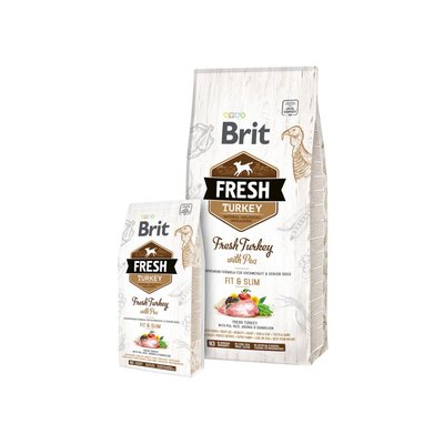 Суха храна Brit Fresh Turkey with Pea Adult Fit & Slim, 12 кг 00000005029 снимка
