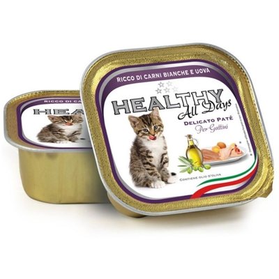Пастет Healthy Meat Cat All days Kitten Eggs - 100 гр 00000005919 снимка
