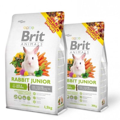 Храна за зайци Brit Animals Rabbit Junior Complete, 300 гр 00000005307 снимка
