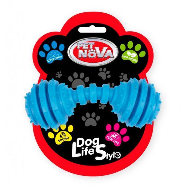 Игрушка Pet Nova Dental dumbbell - 12 cm, Blue 00000007041 фото