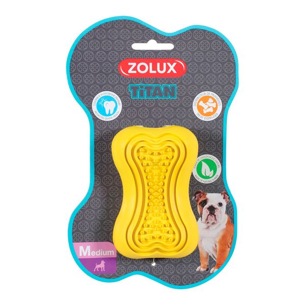 Играчка Zolux Titan Rubber - M, Yellow 00000006938 снимка