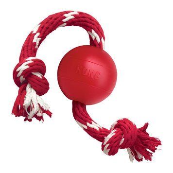 Играчка Kong Ball with Rope 00000009792 снимка