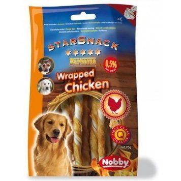 Лакомство Nobby StarSnack Barbecue Wrapped Chicken - 70 гр (70013) 00000000909 снимка