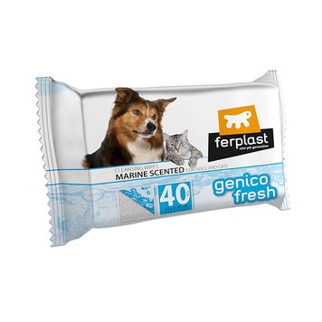 Мокри кърпички Ferplast Genico Fresh dog/cat marine - 40 бр 00000008490 снимка