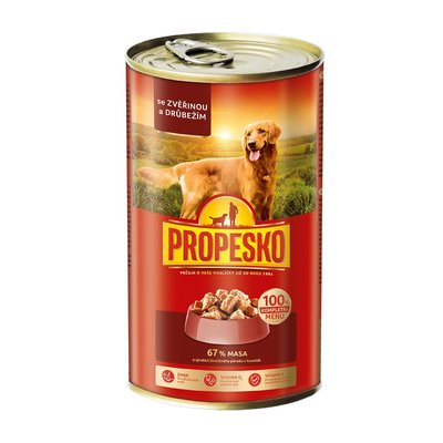 Храна Propesko Pieces In Sauce with Game and Poultry - 1,24 кг 00000000686 снимка