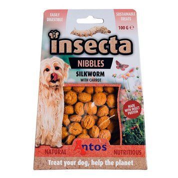 Лакомство Antos Dog Insecta Nibbles Silkworm&Carrot - 100 гр 00000008193 снимка