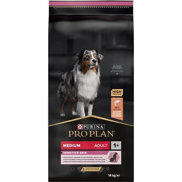 Суха храна Purina Pro Plan Medium Adult Sensitive Skin Salmon, 14 кг 00000003499 снимка