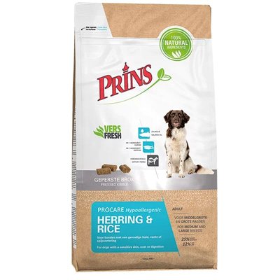 Храна ProCare Herring & Rice Hypoallergenic - за кучета от средни и големи породи, 3 кг 00000000086 снимка
