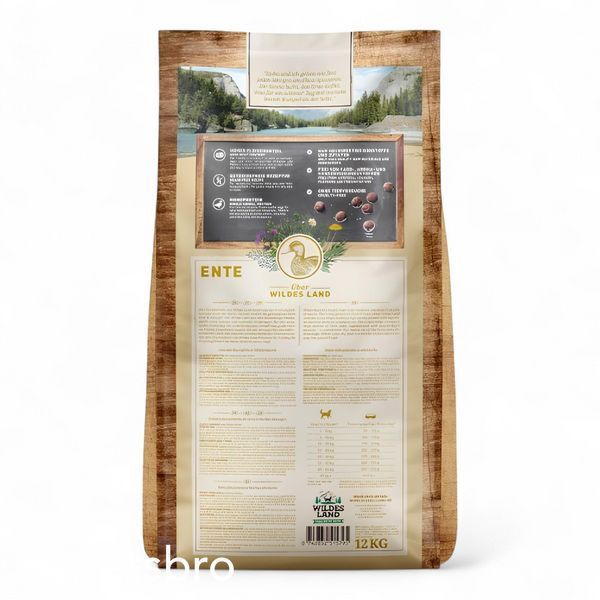 Сухой Корм Wildes Land Adult Duck with Potatoes & Wild Herbs - 12 кг 00000009069 фото