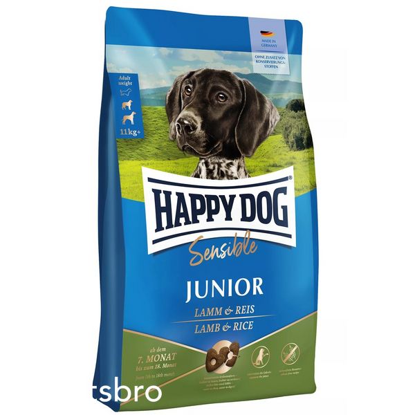 Храна Happy Dog Sensible Junior Lamb & Rice, 4 кг 00000000331 снимка
