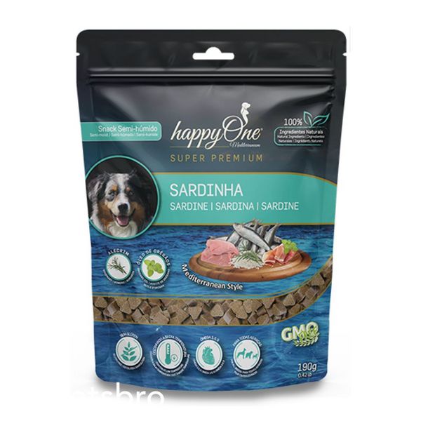 Лакомство HappyOne Mediterraneum Dog Super Premium Sardines - 190 гр 00000005402 снимка