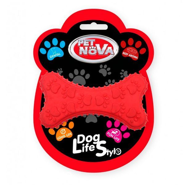 Играчка Pet Nova Dental bone - 10,5 cm, Red 00000007038 снимка