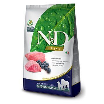 Сухой корм Farmina N&D GF Prime Dog Lamb & Blueberry Adult Medium & Maxi, 12 кг 00000003812 фото