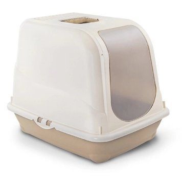Тоалетна Record Oliver closed cat litter - 46х35х40 cm, Grey 00000006136 снимка