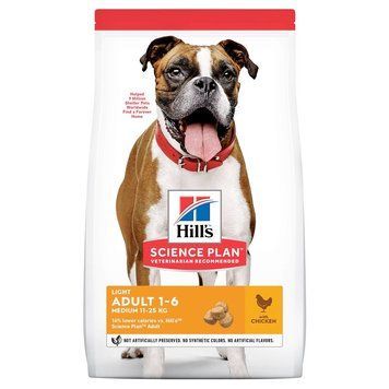 Сухой корм Hill's Science Plan Canine Adult Medium Light Chicken - 14 кг 00000003617 фото