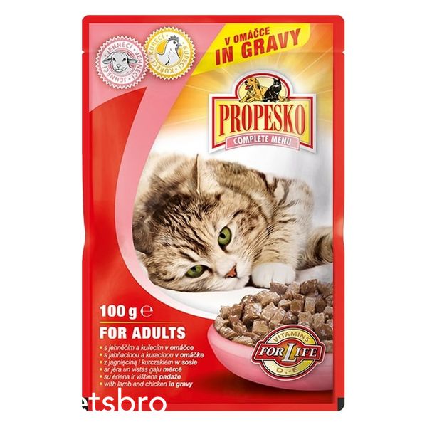 Храна Propesko Pouch for Cat with Lamb and Chicken - 100 гр 00000000693 снимка