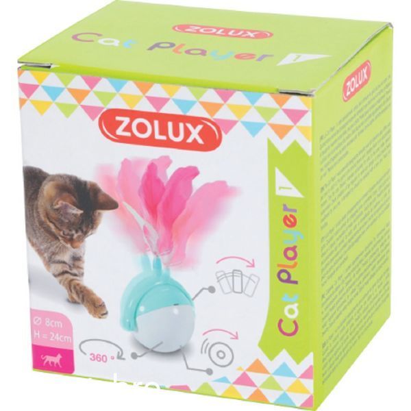 Играчка Zolux интерактивен - люлееща се топка с пера 00000006166 снимка