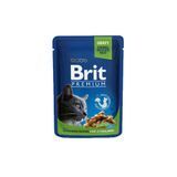 Мокра храна Brit Premium Cat Pouches Chicken Slices for Sterilised - 100 гр 00000005265 снимка