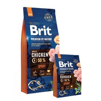 Сухой корм Brit Premium Sport BY NATURE, 15 кг 00000005027 фото