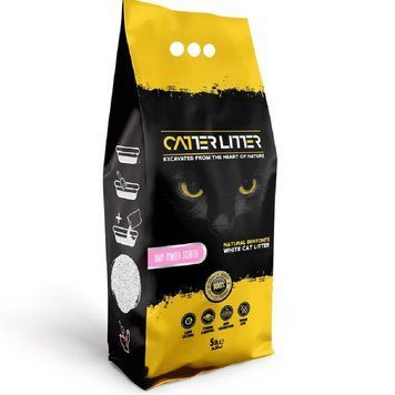 Наполнитель для туалета Catterlitter White Bentonite Baby powder - 5 л 00000006193 фото