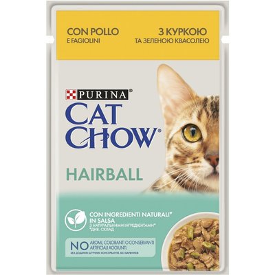 Хапки в сос Purina Cat Chow Hairball Control with Chiken - 13x85 гр 00000003370 снимка
