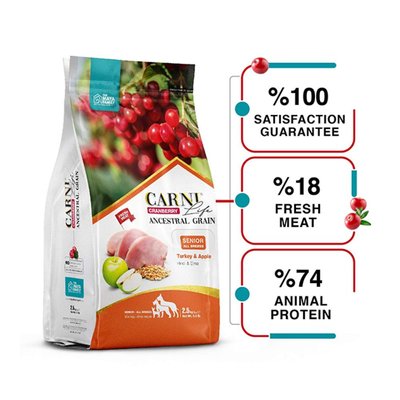 Суха храна Carni Life Cranberry Ancestral Grain & Apple Adult Senior - 12 кг 00000003942 снимка