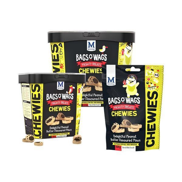 Лакомство Montego Bags O&rsquo; Wags Chewies Peanut Butter Paws, 500 гр 00000010225 снимка